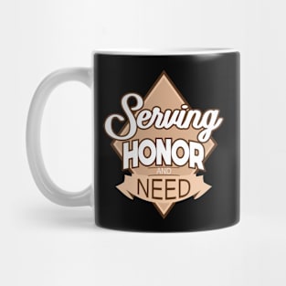 'Serving Honor and Need' Military Public Service Shirt Mug